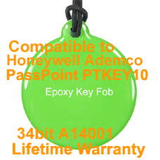 Honeywell Northern Ademco PassPoint 34bit A14001 Format Epoxy Key Fob Compatible With PTKEY10